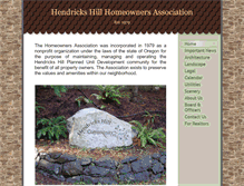 Tablet Screenshot of hendrickshillhomeowners.org